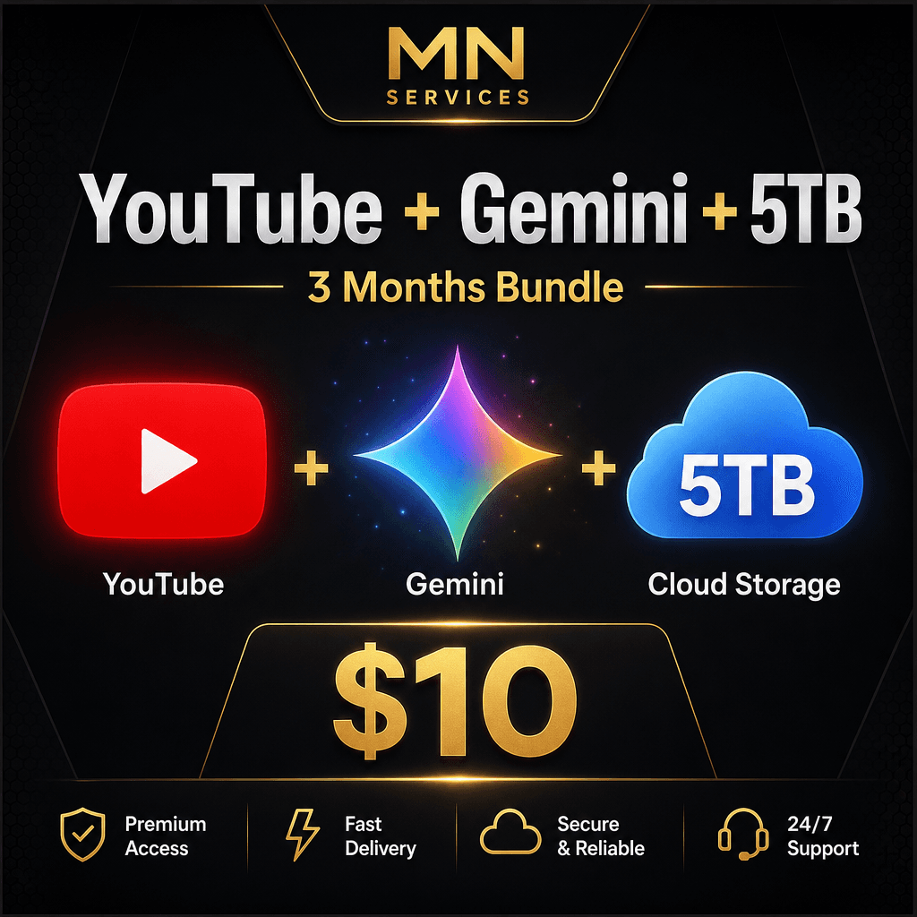 YouTube Invite + Gemini + 5TB (3 Months)